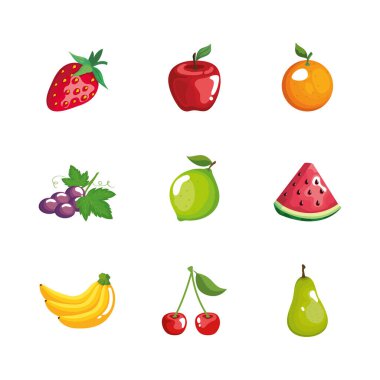 meyve simgesi vektör tasarımı