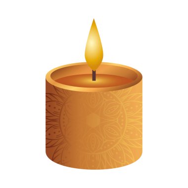 ahşap diwali mum dekoratif simgesi