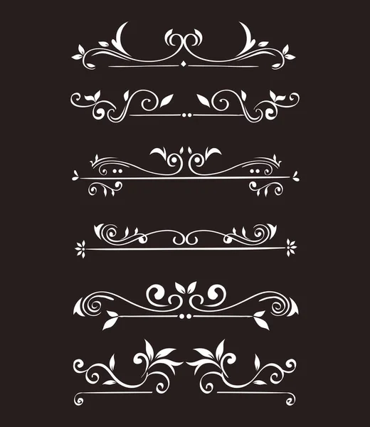 Élément d'ornement en or icône fixée sur fond gris conception vectorielle — Image vectorielle