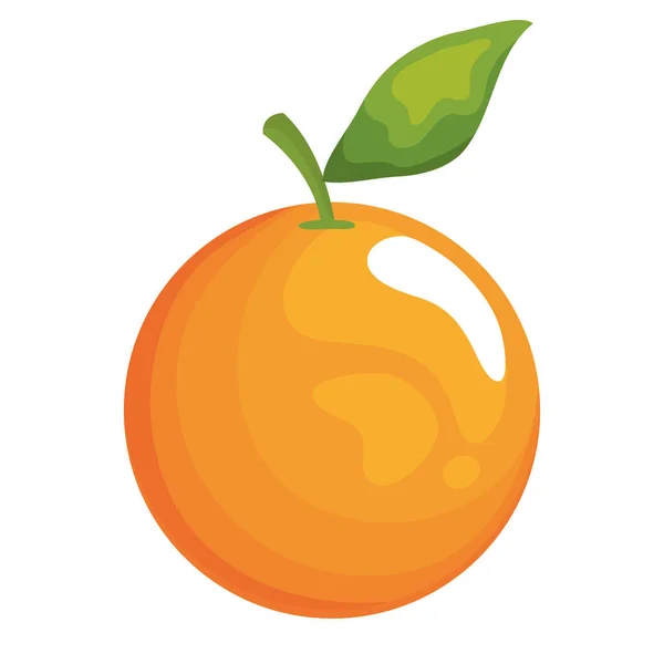 Naranja fruta icono vector diseño — Vector de stock