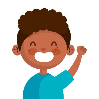 Şirin afro çocuk Avatar karakteri