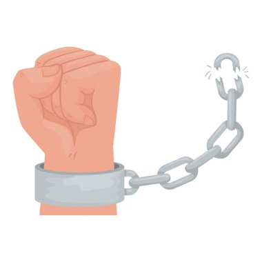 El insan protestosu yumruk kırma kelepçesi