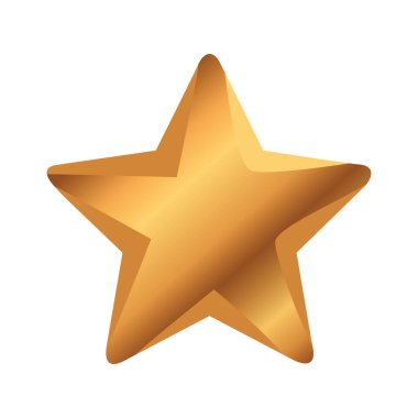 Yılbaşı Altın Yıldız dekorasyon ikonu