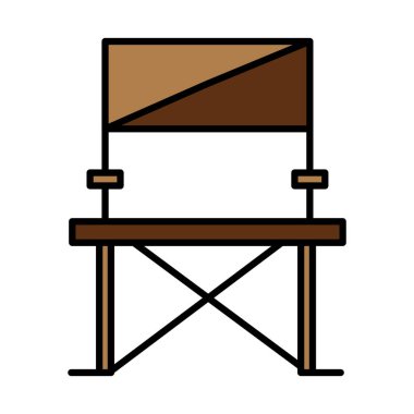 Katlanan sandalye satırı ve biçim simgesini doldur