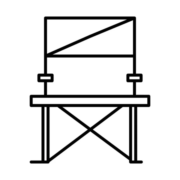 Иконка складного кресла — стоковый вектор