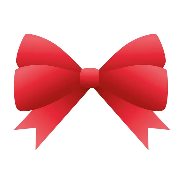 红丝带弓形装饰图标 — 图库矢量图片