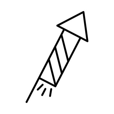 Mutlu Noeller havai fişek roket hattı ikonu