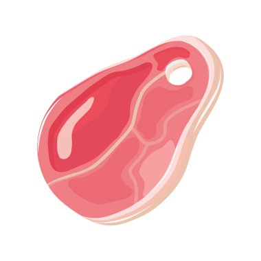 Lezzetli sığır filetosu taze kesilmiş ikon