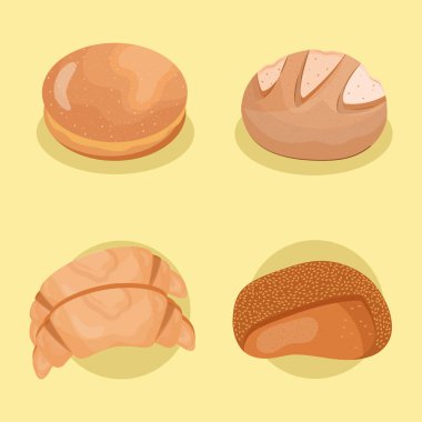 Lezzetli hamur işi ikonlarından dördü