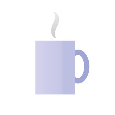 kahve kupası seramik düz stil simgesi