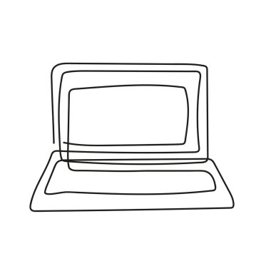 laptop taşınabilir bir satır biçimi simgesi