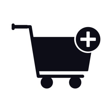 Puss sembolü tarzı simgesi olan alışveriş arabası