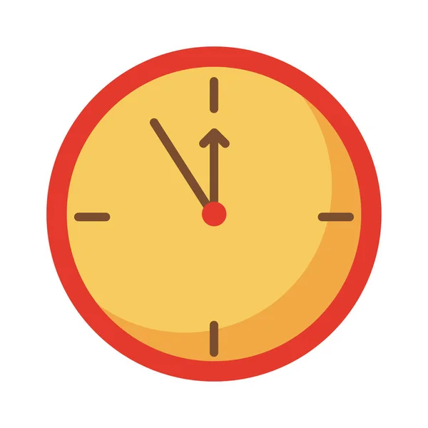 Relógio de tempo ícone de estilo plano — Vetor de Stock