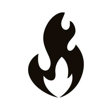 ateş alev sıcak siluet tarzı