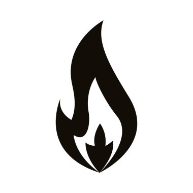 Ateş sıcak stili siluet