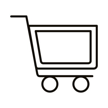 Alışveriş arabası süpermarket tarzı simge