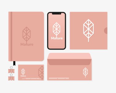 Taklit ögeleri beyaz arkaplanda olan günlük