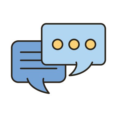 Konuşma baloncukları satırı ve biçim simgesi