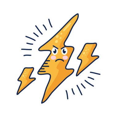 Power Ray Kawaii hava durumu komik karakteri