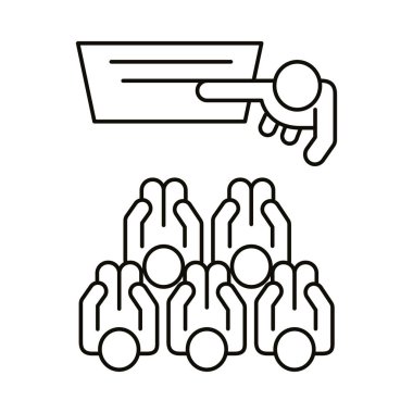 Kağıt tahtası eşçalışma biçimi ile çalışan işçi grubu