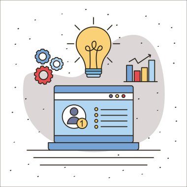 Dört sosyal medya satırından oluşan paket ve biçim simgelerini doldur