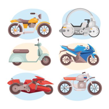 Altı motorlu araç demeti farklı stiller