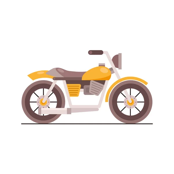 Brouilleur moto ancien véhicule de style — Image vectorielle