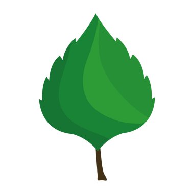 Testere yapraklı bitki tarzı düz simge