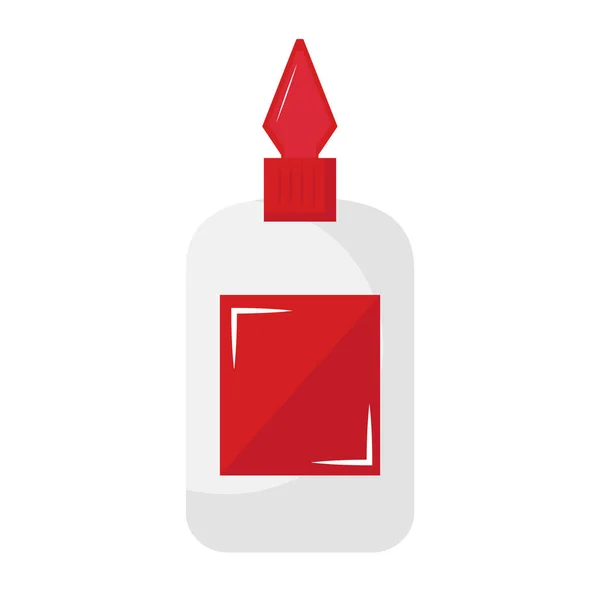 Ragasztó palack elszigetelt stílus ikon — Stock Vector