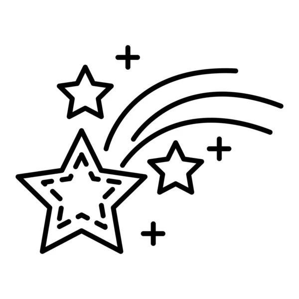 Space stars line style icon — Stock Vector
