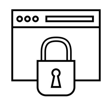 Asma kilit çizgisi biçiminde web sayfası şablonu