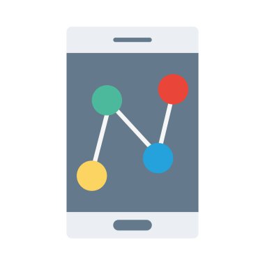 Düz biçim simgesine sahip akıllı telefon