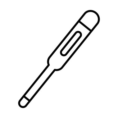 termometre sıcaklık ölçüm çizgisi biçimi simgesi