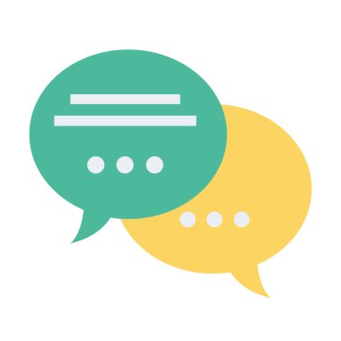 Konuşma baloncukları düz biçim simgeleri