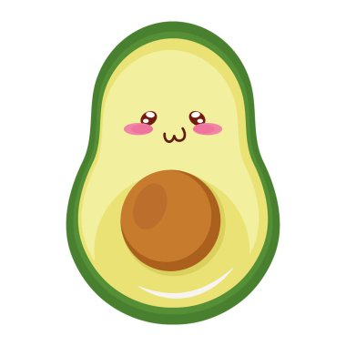 avokado kiut food kawaii karakteri