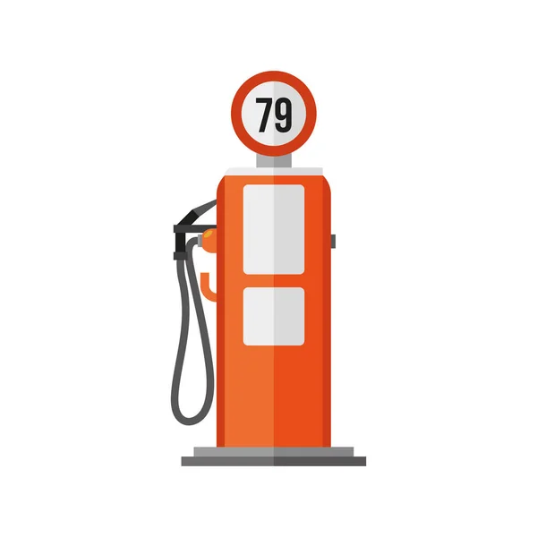 Station service pump flat style icon — Stock Vector