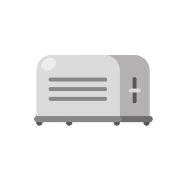 Ekmek kızartma makinesi aygıtı izole edilmiş simge