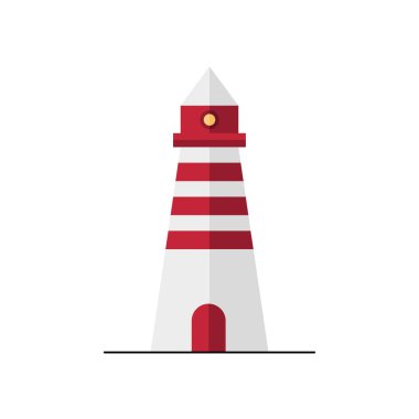 deniz feneri kulesi düz biçim simgesi