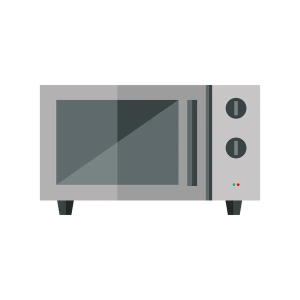 Microondas horno electrodomésticos aislado icono — Vector de stock