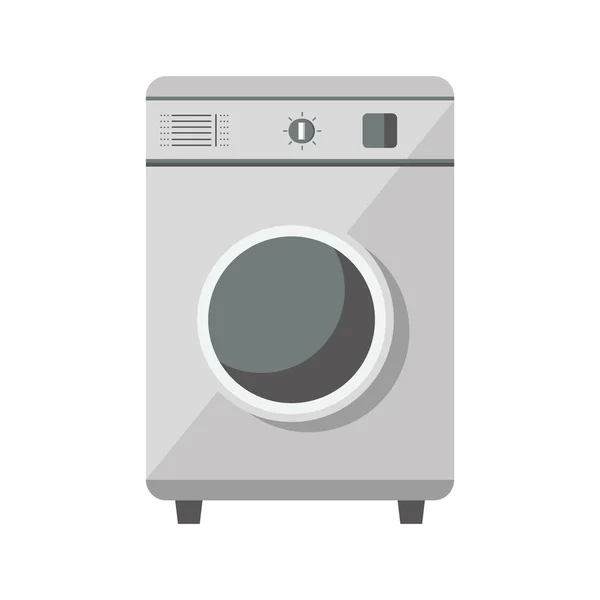 Gris lavado máquina casa aparato aislado icono — Vector de stock