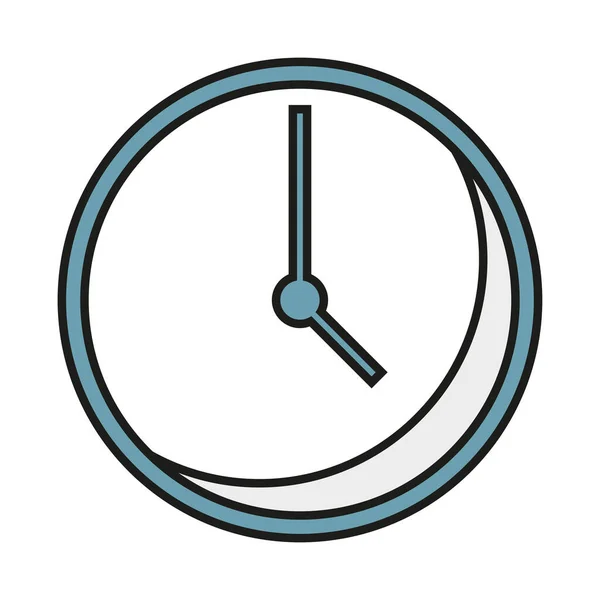 Icono de reloj aislado diseño vectorial — Archivo Imágenes Vectoriales