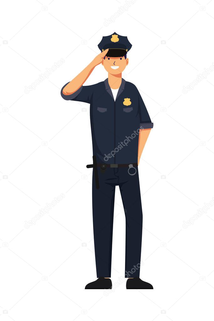 police man professions avatar character