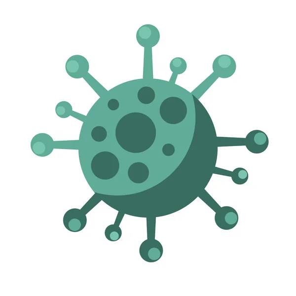 Covid19 icono pandémico del virus de las partículas — Vector de stock