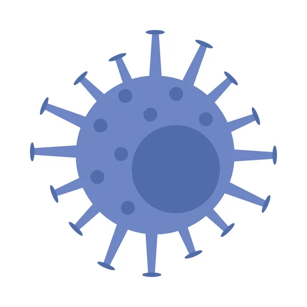 Ikon pandemi partikel virus Covid 19 - Stok Vektor