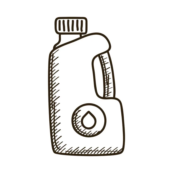Gallon d'icône de style dessiné à l'huile — Image vectorielle