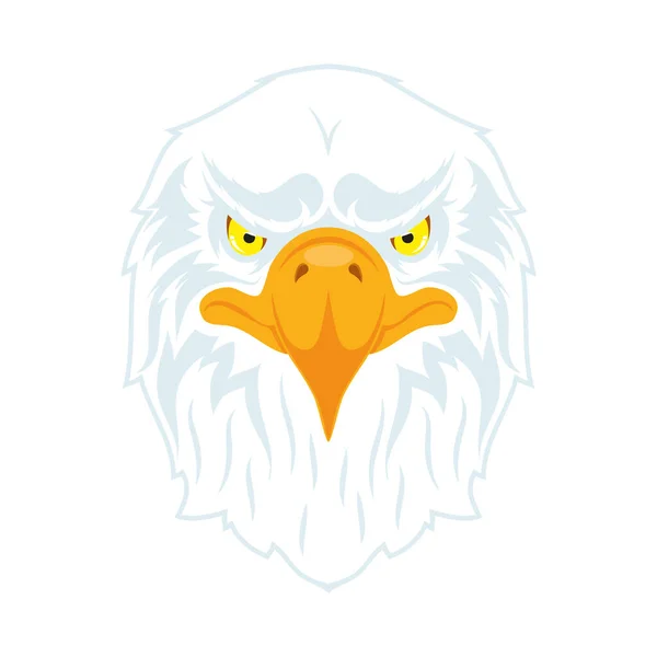Aigle sauvage tête d'animal faune caractère — Image vectorielle