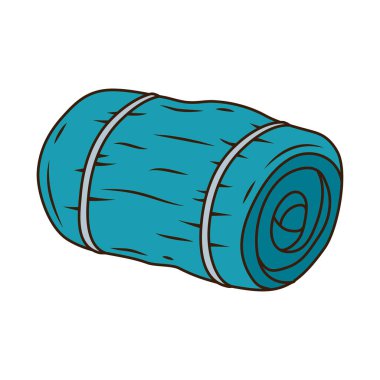 uyku tulumu hattı ve doldurma biçimi simgesi