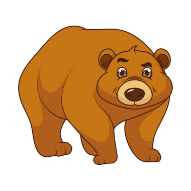 Sevimli ayı çizgi film karakteri