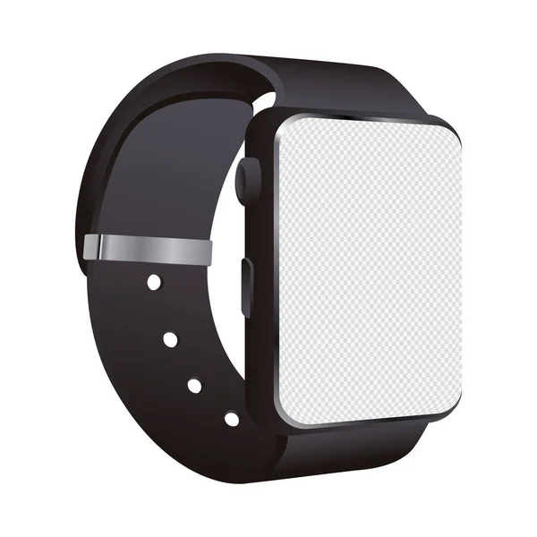 Smartwatch dispositivo de maqueta aislado icono — Vector de stock