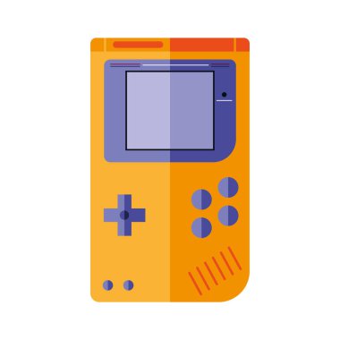 turuncu video oyunu konsol vektör tasarımı